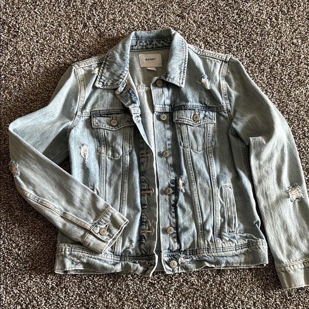 Old Navy Faded Blue Denim Jacket